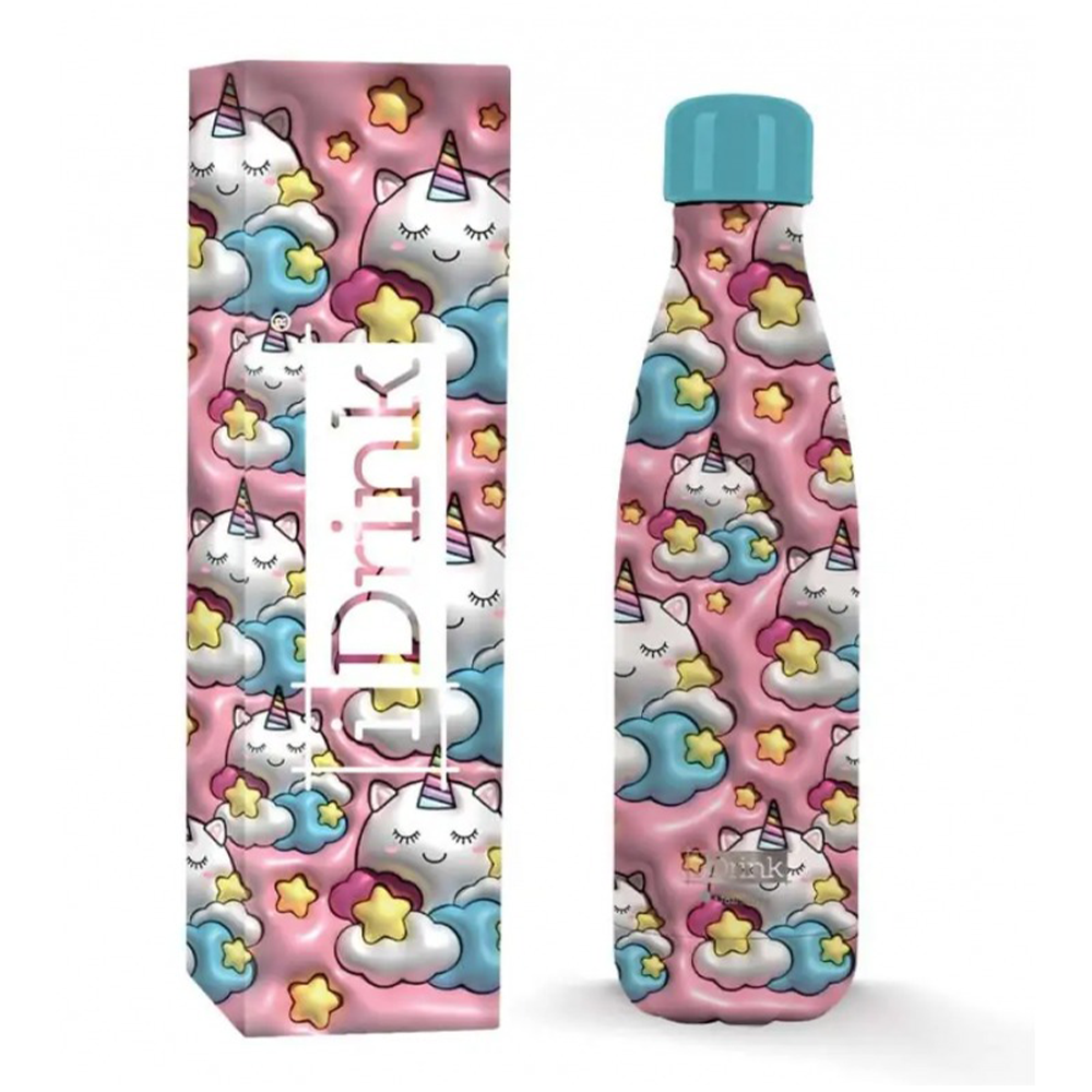 i Drink Θερμός Ανοξείδωτος 3D Unicorn 500ml