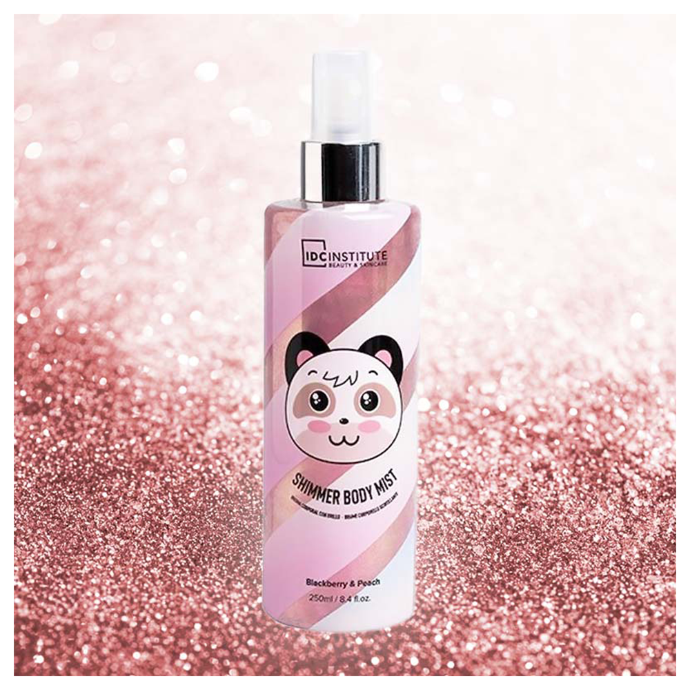 IDC Institute Panda Shimmer Body Mist Spray Blackberry & Peach Σπρέι Σώματος με Shimmer 250ml