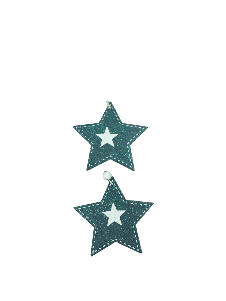 Ξυλινα Στολιδια 2Τμχ Σε 2 Σχεδια 9 Εκ