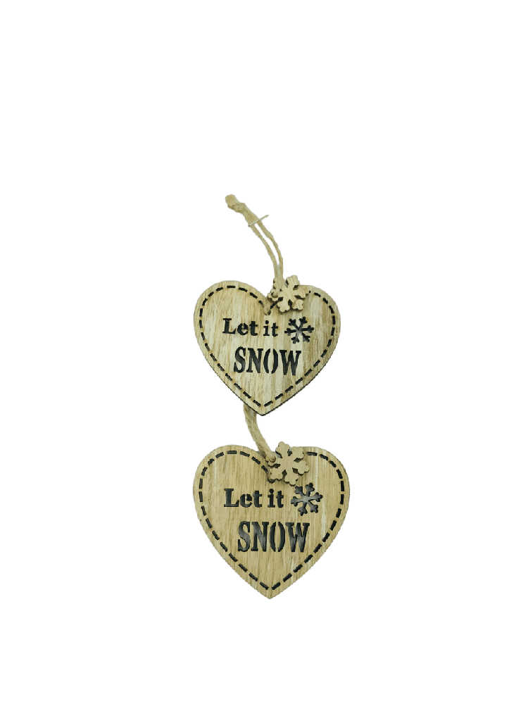 papell.grΞυλινα Στολιδια 2 Τμχ Σπιτακι,Καρδια,Αστερακι 8 Εκpapell.gr