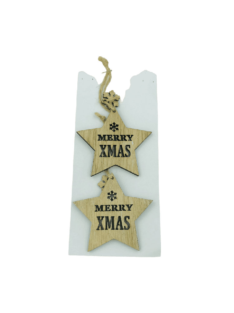 papell.grΞυλινα Στολιδια 2 Τμχ Σπιτακι,Καρδια,Αστερακι 8 Εκpapell.gr