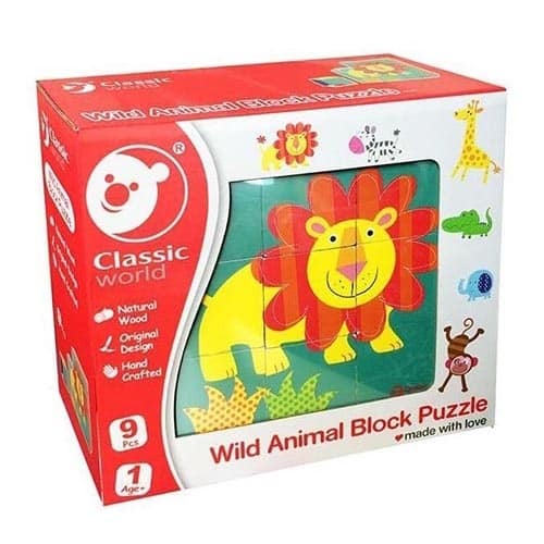 Classic World Wild Animal Block Puzzle – Παζλ Κυβων Cl3545