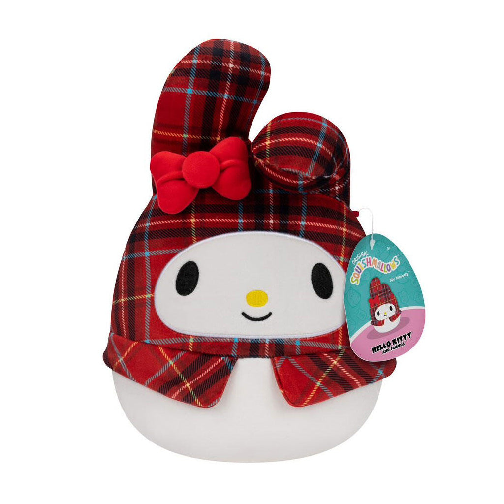 JAZWARESSquishmallows Sanrio Λούτρινο My Melody Κόκκινο Καρό 20εκpapell.gr
