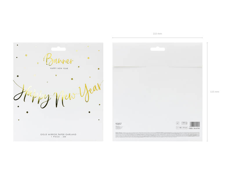 Πανο Happy New Year 66X18 Ek