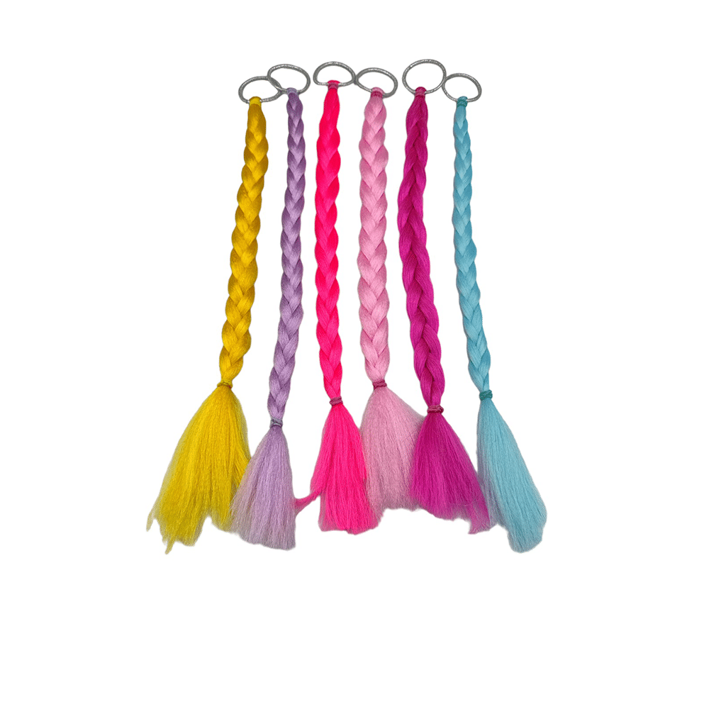 OEMΛαστιχάκι Ασημί Με Κοτσίδα Πλεξούδα 45εκ 6 Χρώματαpapell.gr