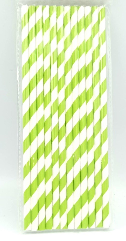 Καλαμακια Χαρτινα Για Party 20Cm 12Pcs