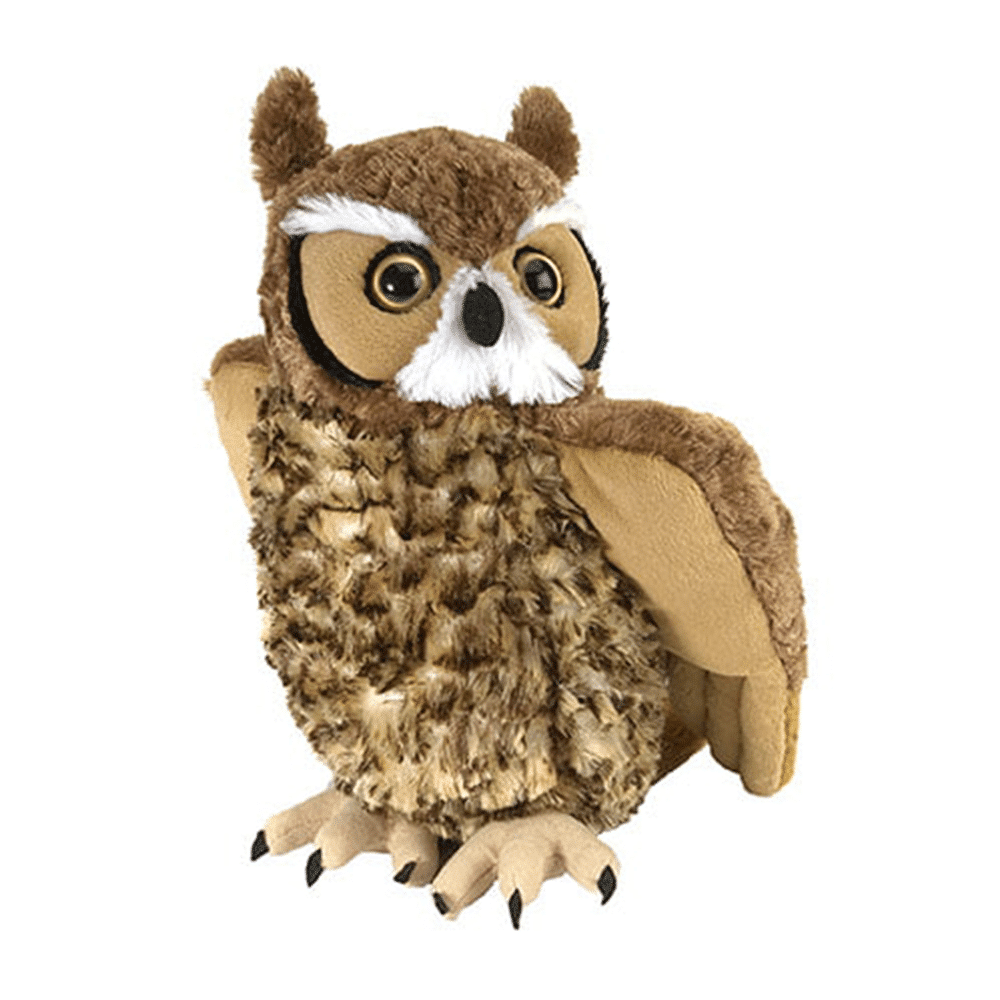 Wild Republic Cuddlekins Great Horned Owl 30 Εκ – Καφε Κουκουβαγια
