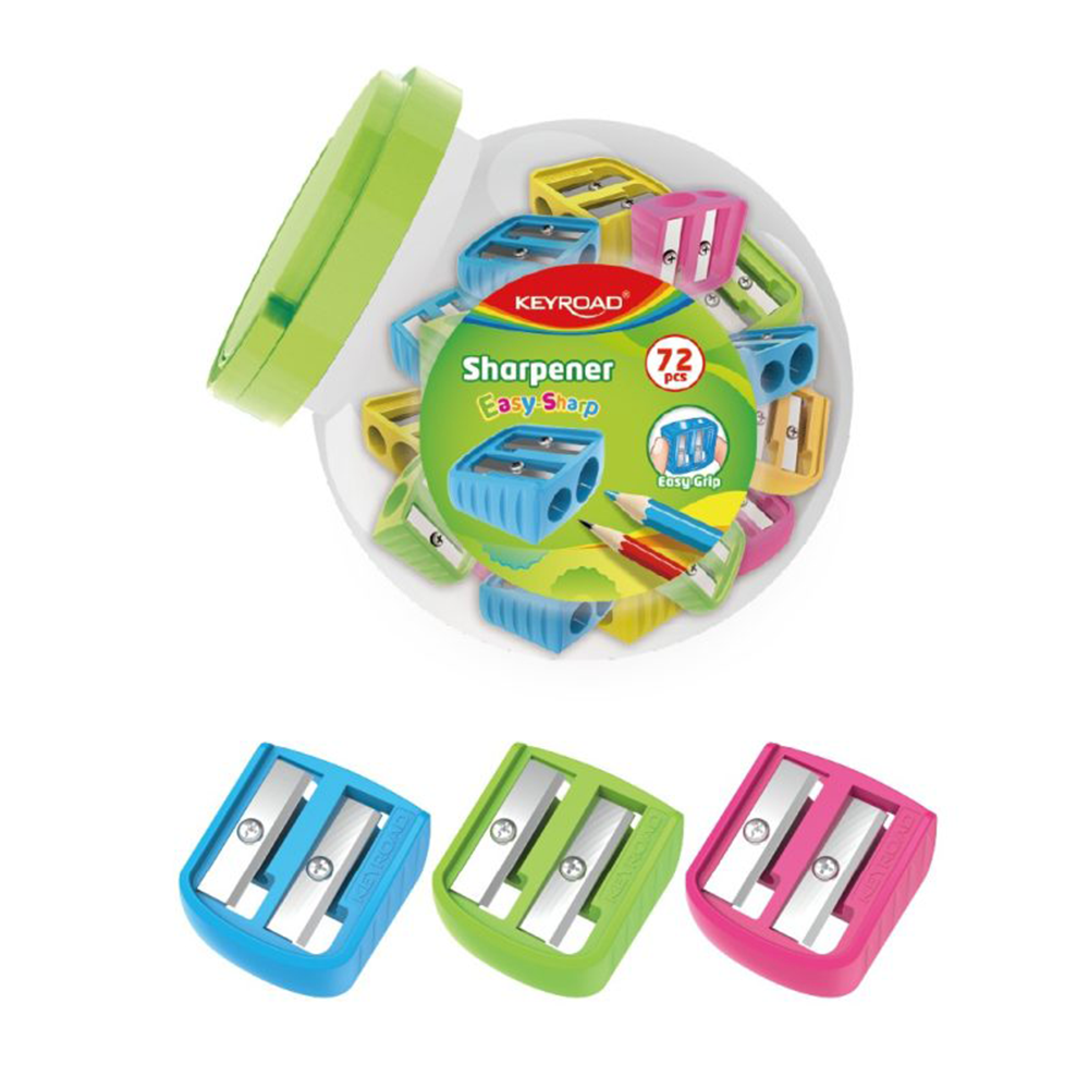 KeyroadKeyroad Ξύστρα Διπλή Πλαστική Easy Sharp 4 Χρώματα 1 Τμχpapell.gr