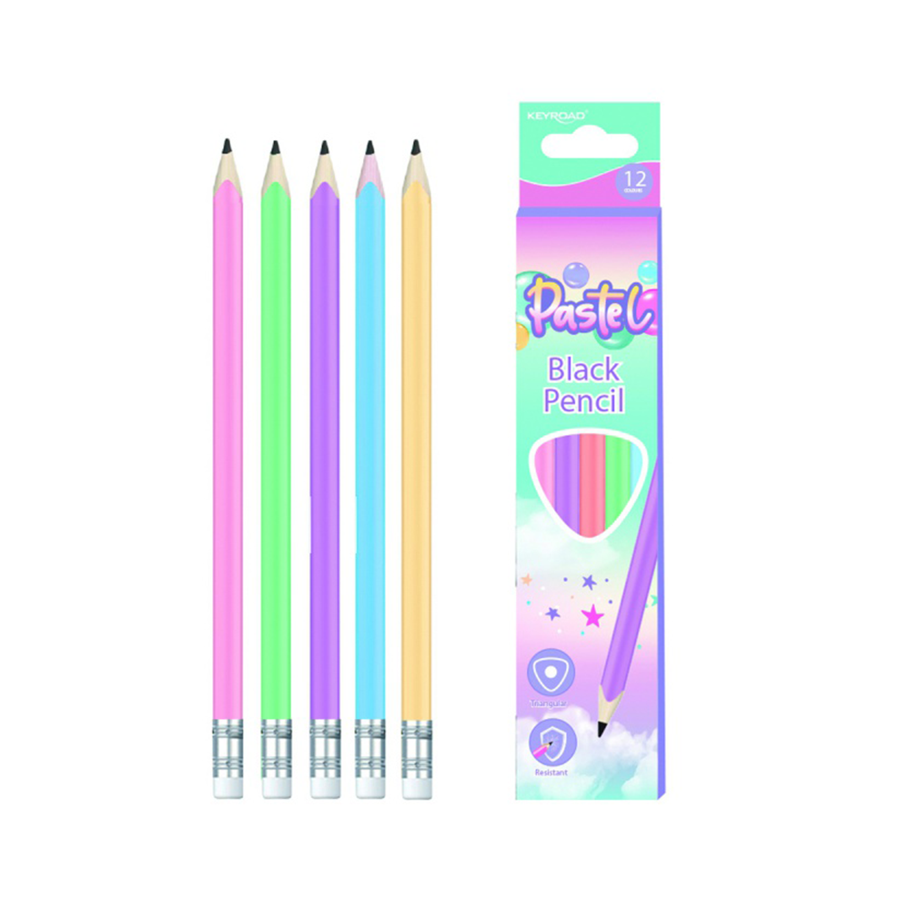 KeyroadKeyroad Μολύβι Pastel HB με Γόμα 1 τμχpapell.gr