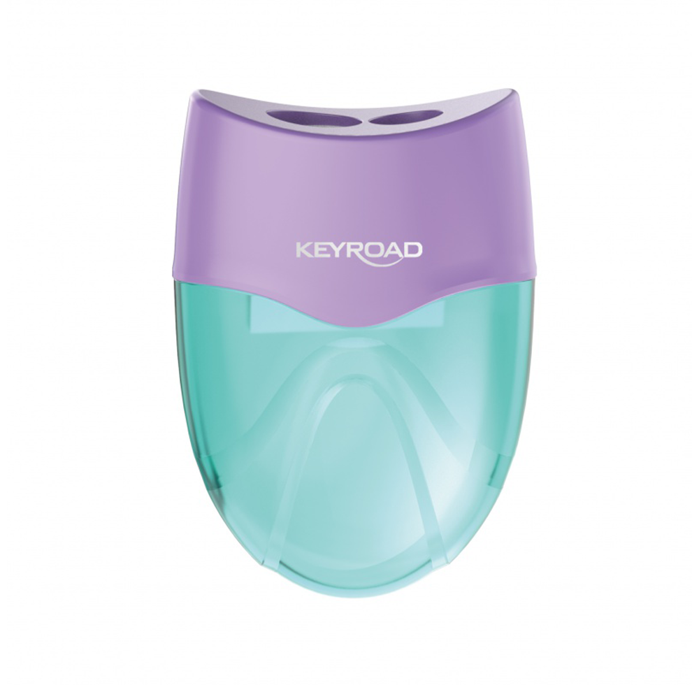 KeyroadKeyroad Ξύστρα Βαρελάκι Pastel Διπλή 3 Χρώματα 1 Τμχpapell.gr