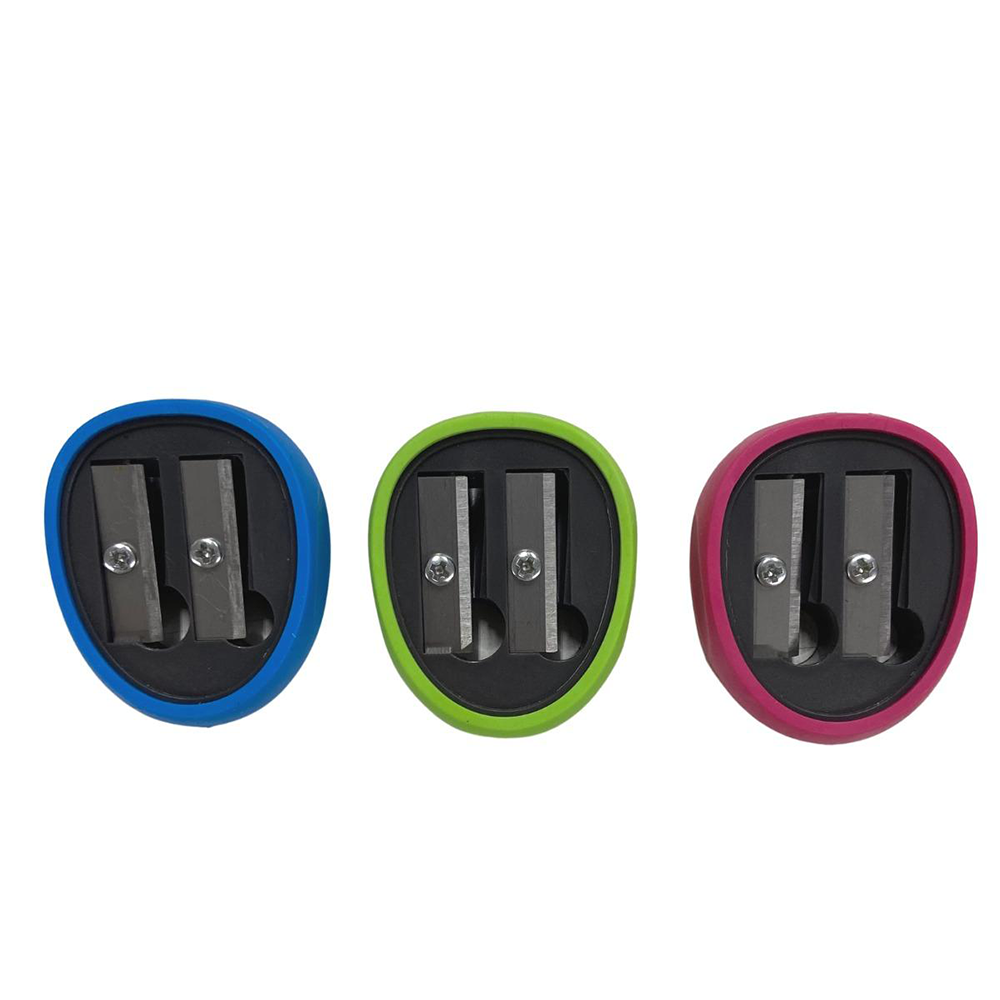 KeyroadKeyroad Ξύστρα Διπλή Rubber 3 Χρώματα 1 Τμχpapell.gr