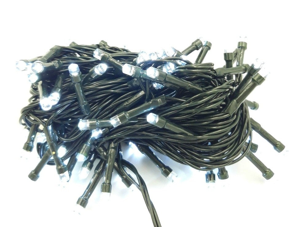 100 Λαμπακια Led Εσωτερικου Και Εξωτερικου Χωρου Ψυχρο Λευκο Με Προγραμμα
