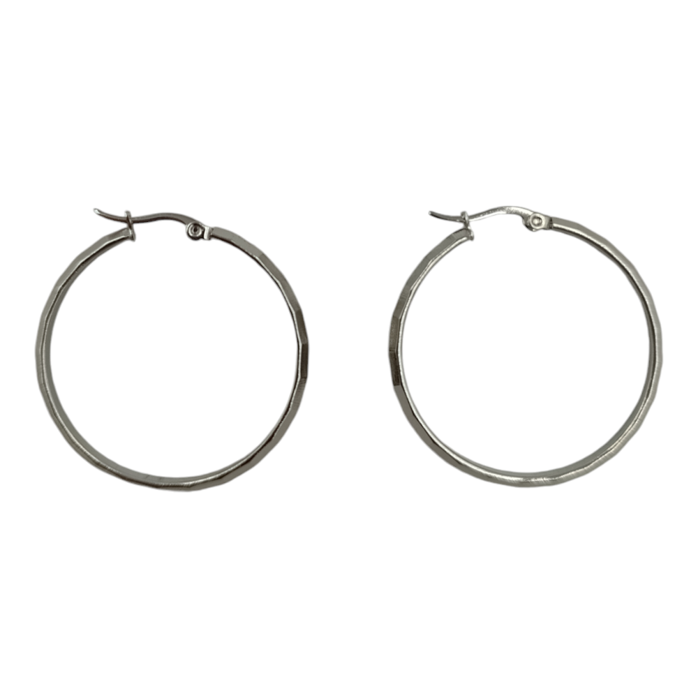 OEMΚρίκοι Stainless Steel Ασημί Ανάγλυφοι Φ2.5εκpapell.gr