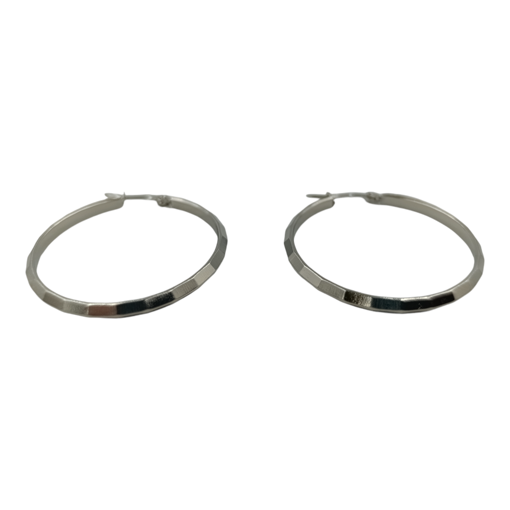 OEMΚρίκοι Stainless Steel Ασημί Ανάγλυφοι Φ2.5εκpapell.gr