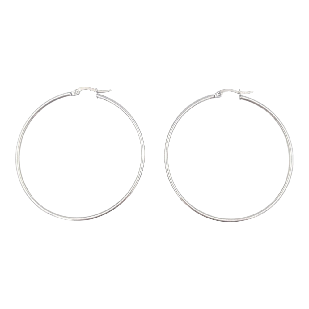 Κρίκοι Stainless Steel Χρυσό- Ασημί Φ5εκ