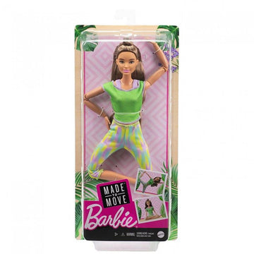Barbie Νεες Αμετρητες Κινησεις Κουκλα Καστανοξανθα Μαλλια