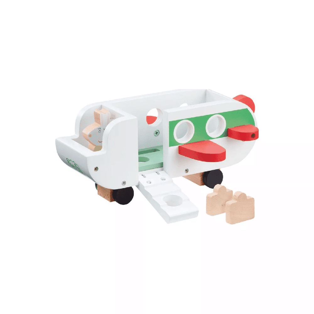 Peppa Pig Ξυλινο Αεροπλανο Με Φιγουρα