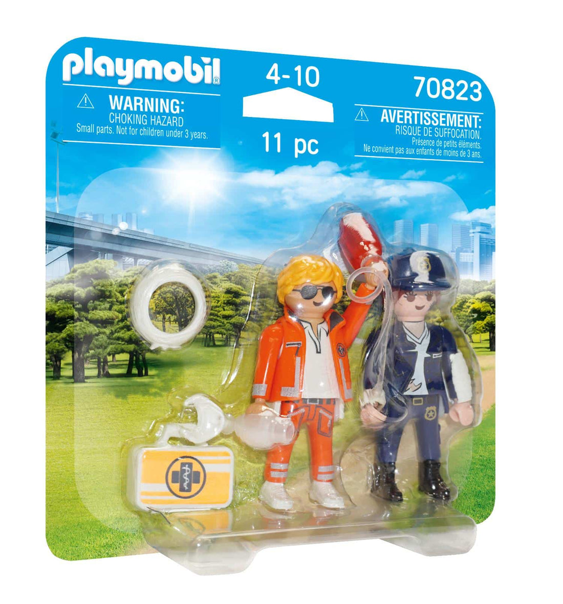 70823 Playmobil Duopack Διασωστης &Amp; Αστυνομικος