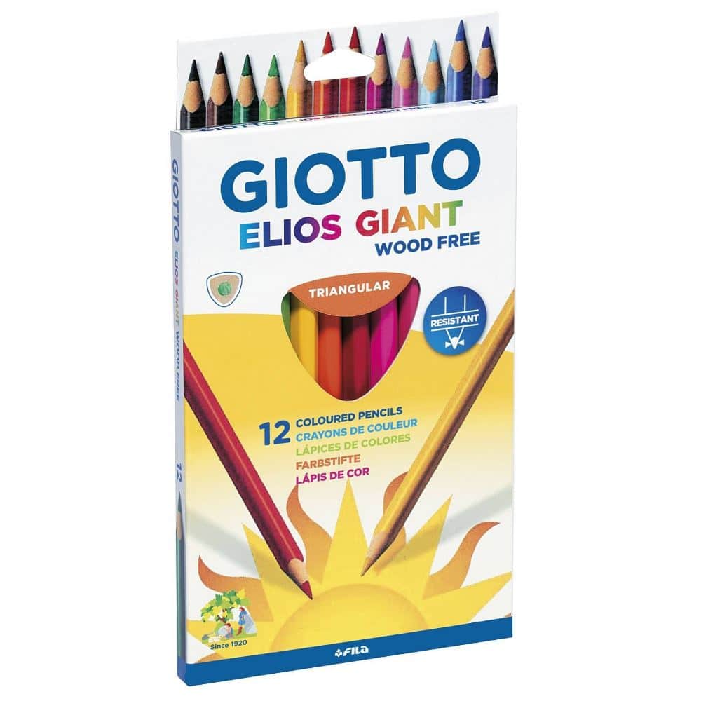 Giotto Ξυλομπογιες Elios Giant Wood Free 12