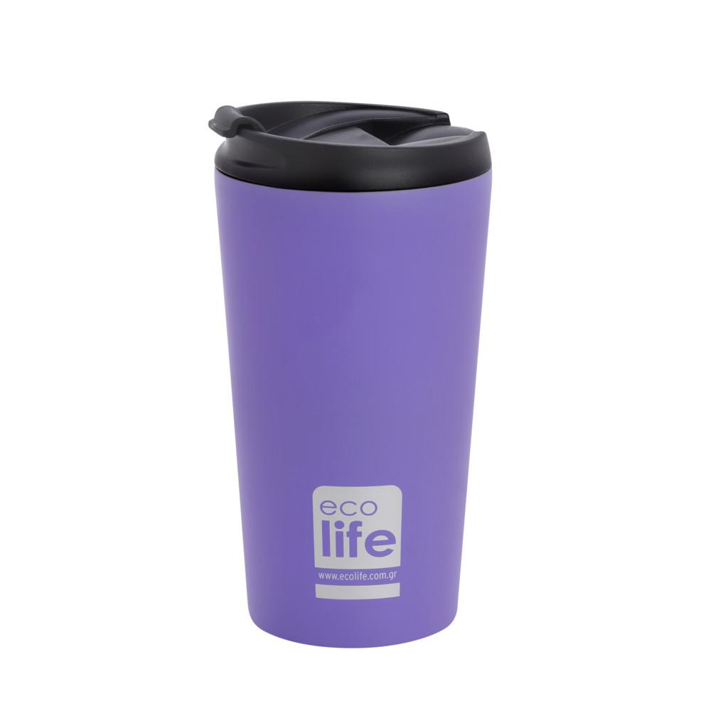 ECOLIFEEcolife Coffee Thermos Απο Ανοξείδωτο Ατσάλι Lilac 370 mlpapell.gr