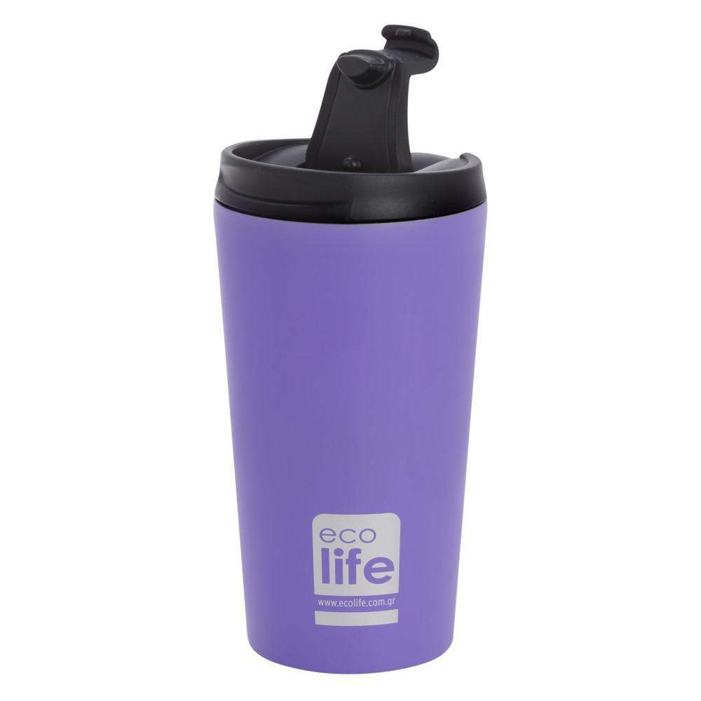 ECOLIFEEcolife Coffee Thermos Απο Ανοξείδωτο Ατσάλι Lilac 370 mlpapell.gr