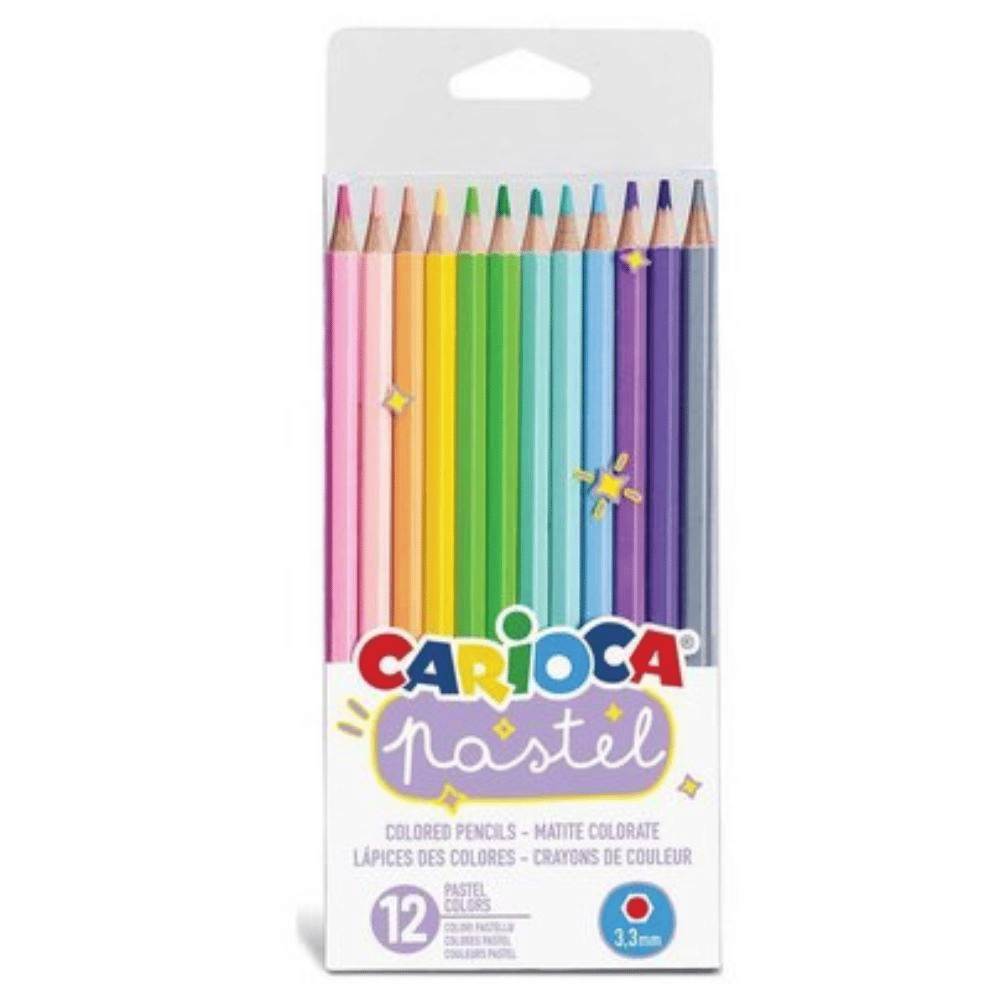 Carioca Pastel Ξυλομπογιες 12 Χρωματα