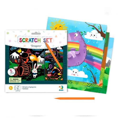 DODODodo Scratch Card Dragos – Ζωγραφικη Με Ξυστο Δρακοιpapell.gr
