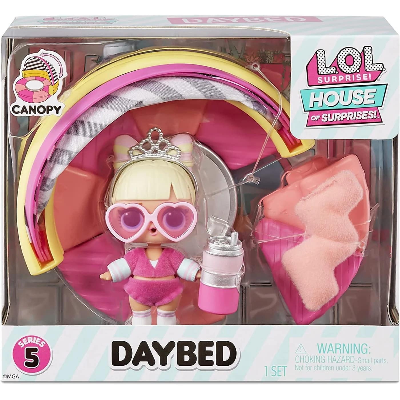 MgaL.O.L Surprise Omg House Of Surprises Daybed Playset With Suite Princess Collectible Doll And 8 Surprisespapell.gr