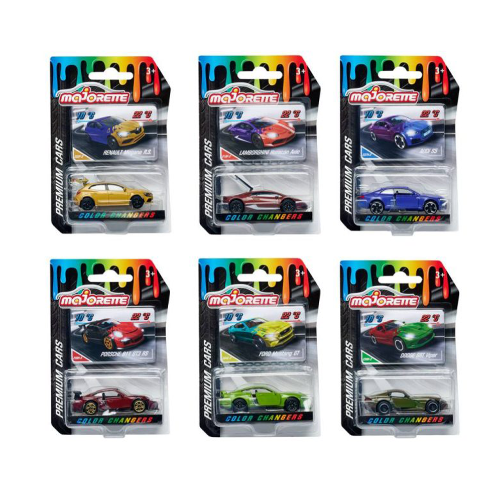 Majorette Αυτοκινητάκια Color Changers Auto 1 Τεμάχιο