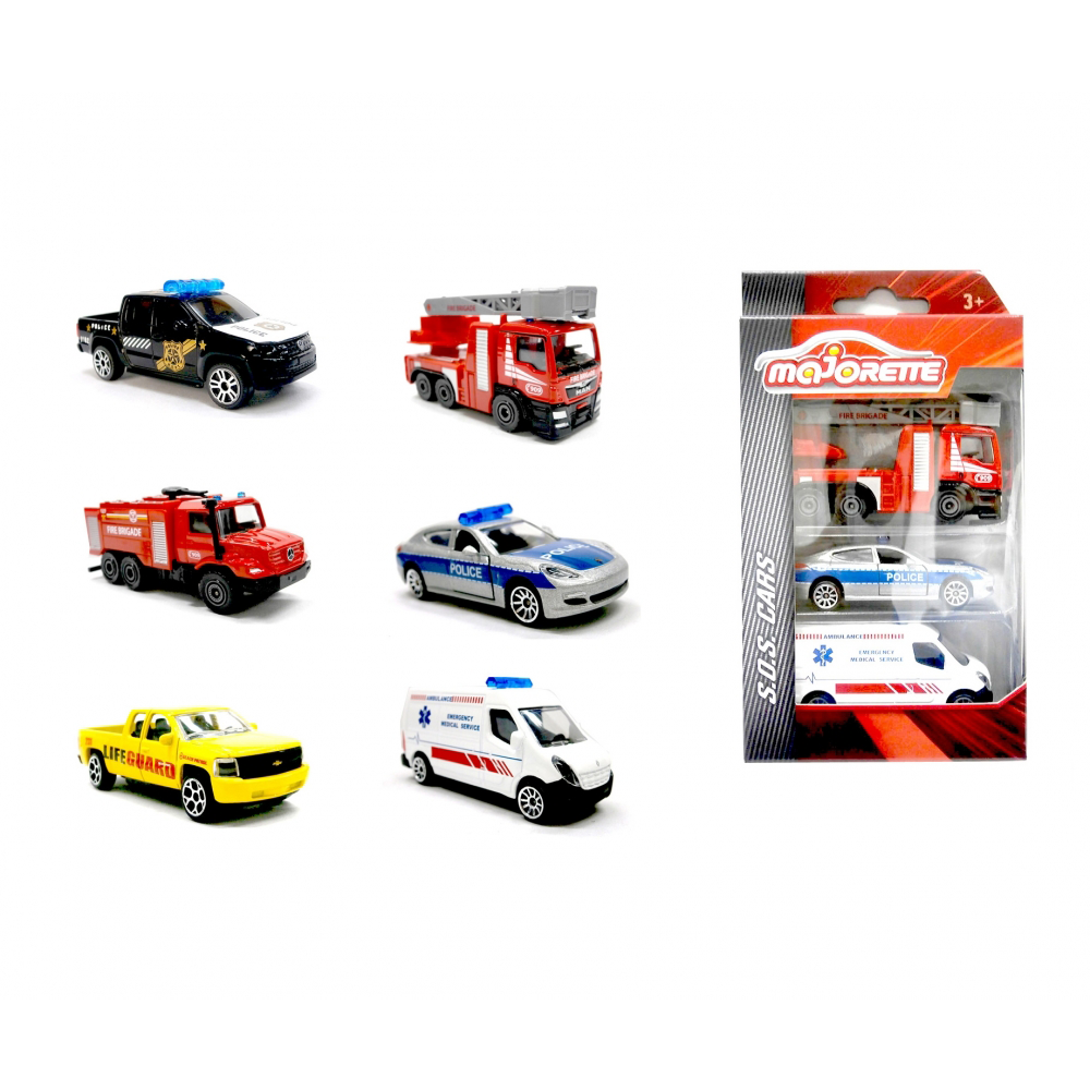 Majorette Οχήματα SOS Σετ 3 Τεμαχίων