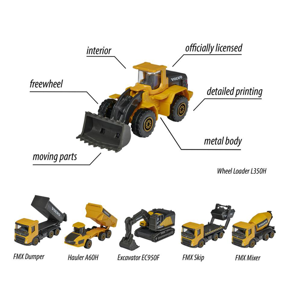 MajoretteMajorette Σετ Οχήματα Volvo Work Vehiclespapell.gr