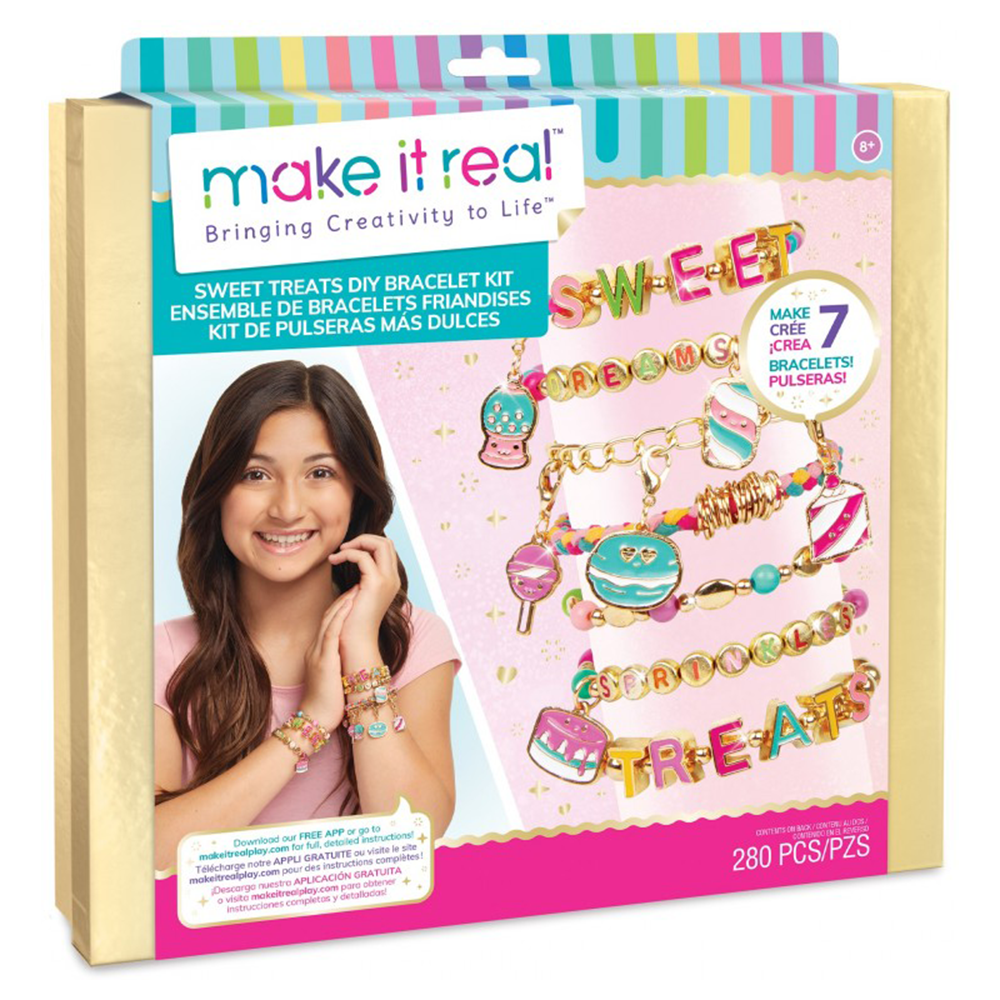 Just ToysMake It Real Jewellery  Sweet Treats Diy Bracelet Kitpapell.gr