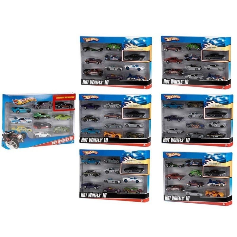 MATTELMattel Hot Wheels  Αυτοκινητάκια 1:64 Σετ Των 10papell.gr