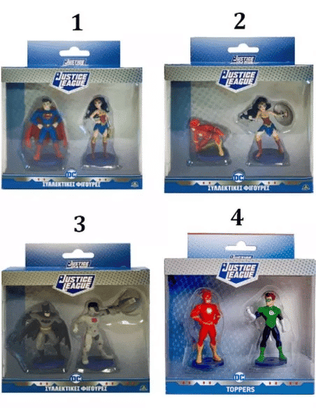 Justice League Φιγουρες 2 Pack - 4 Σχεδια
