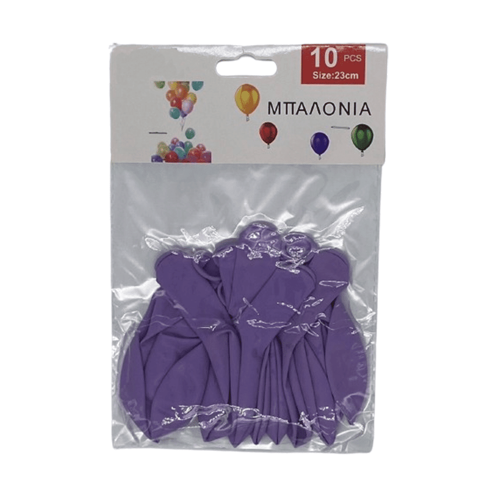 OEMΜπαλόνια Μωβ 10 Τμχ 23 Εκpapell.gr