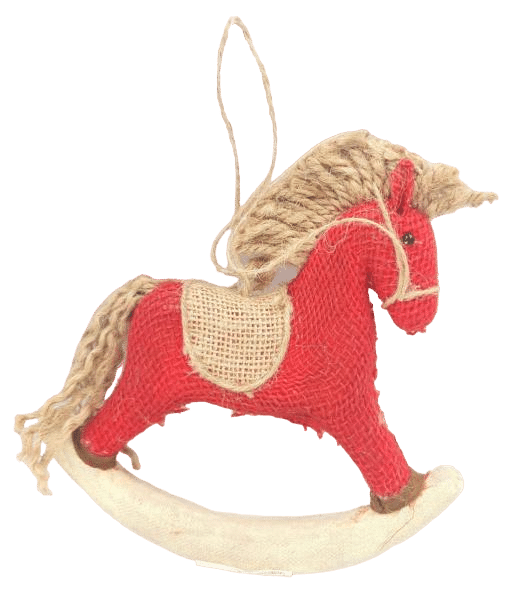 Χριστουγεννιατικο Διακοσμητικο Αλογο Απο Σχοινι