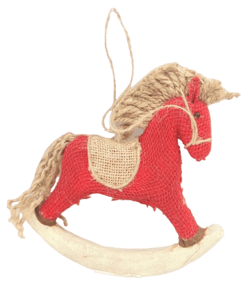 Χριστουγεννιατικο Διακοσμητικο Αλογο Απο Σχοινι
