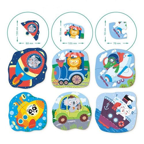 DodoDodo Puzzle 2-3-4 Elements Transport – Μ.Μ.Μ.papell.gr