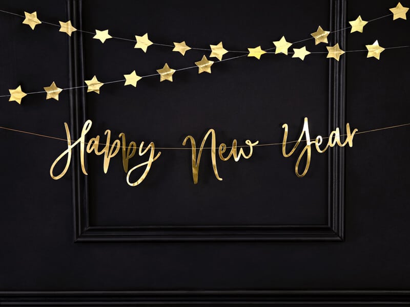Πανο Happy New Year 66X18 Ek