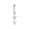 Σκουλαρικι Αφαλου Belly With Cz Surgical Steel 316L