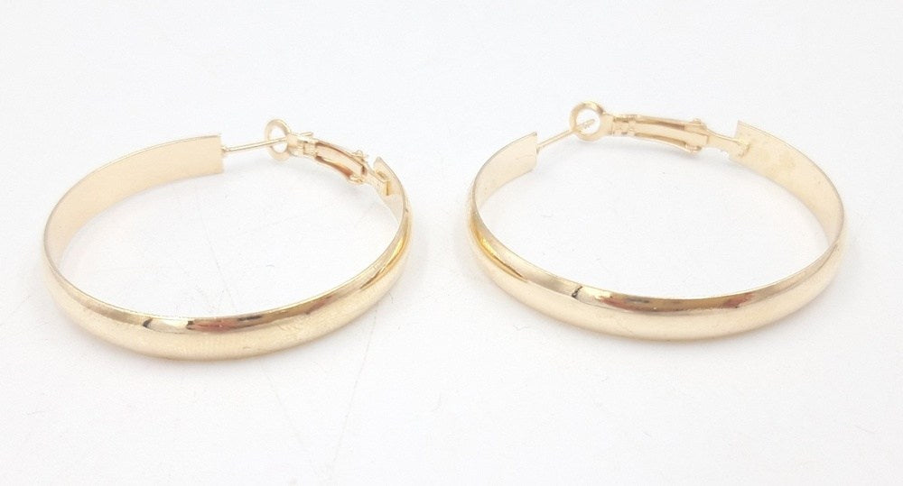 Κρικοι Φαρδιοι Χρυσο-Ασημι Φ3.5Cm