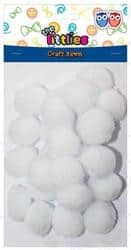 THE LITTLESΠομ Πομ Λευκό 25mm 25 Τεμ The Littliespapell.gr