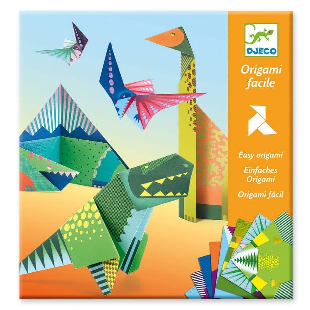 Djeco Κατασκευή Origami Δεινόσαυροι – 24 Φύλλα