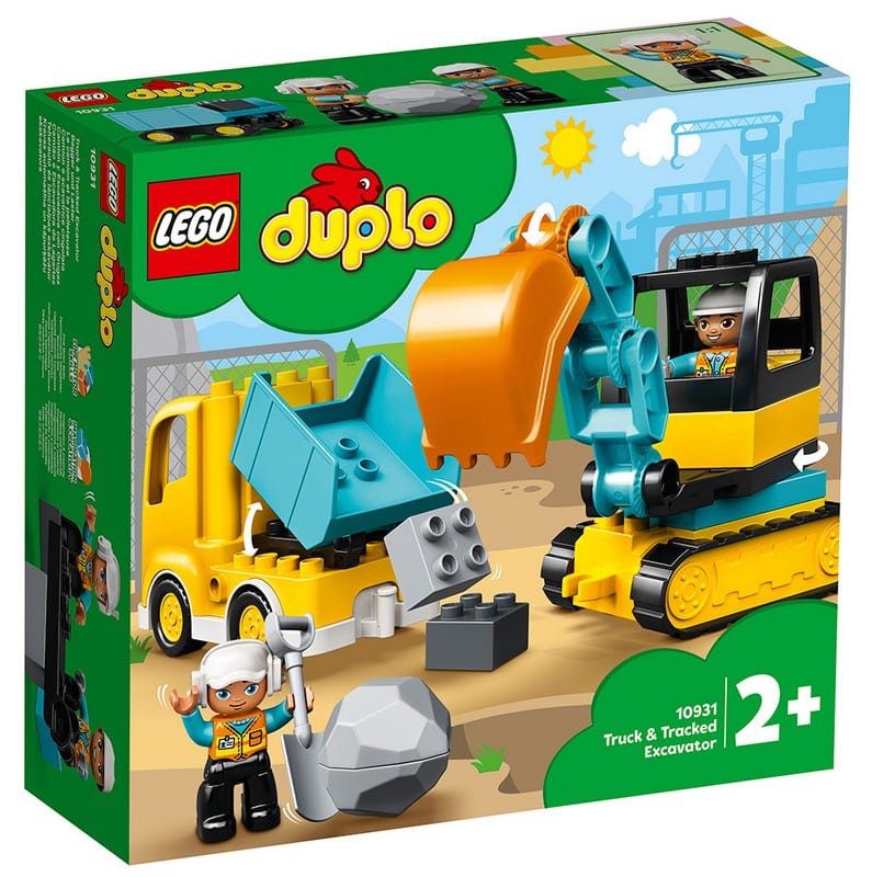 10931 Lego Duplo Construction Φορτηγο Και Ερπυστριοφορος Εκσκαφεας
