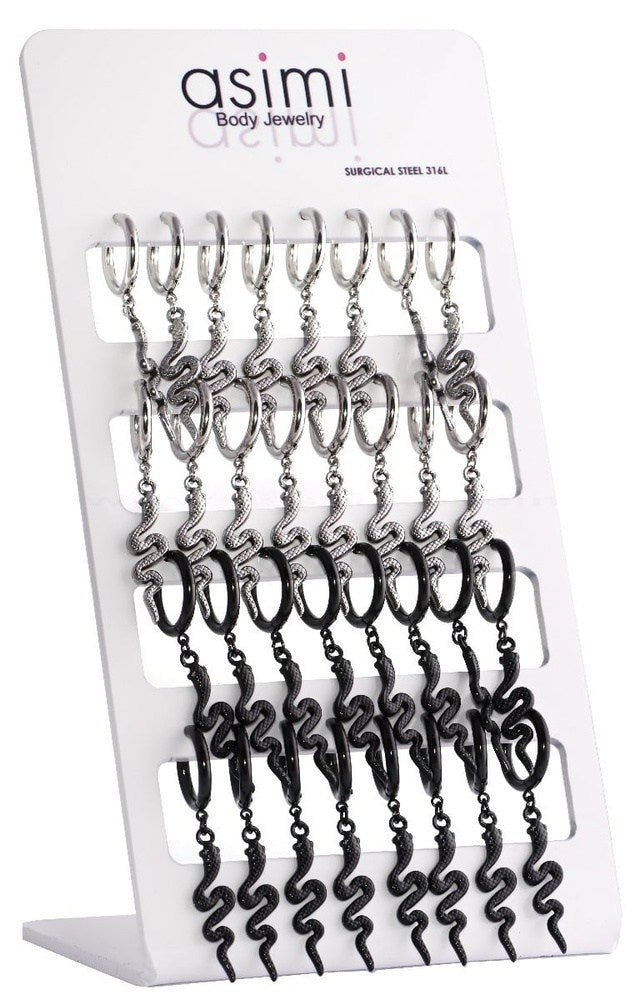 Κρικος Με Φιδι Surgical Steel 316L 2,5X12Mm