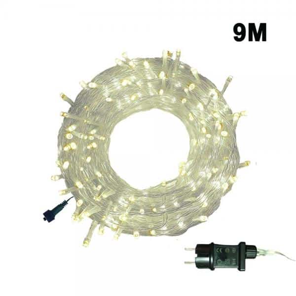 Trademarkt100 Λαμπακια Led Με Μετασχηματιστη Εσωτερικου &Amp; Εξωτερικου Χωρου Σταθερο Φως Θερμο Λευκοpapell.gr