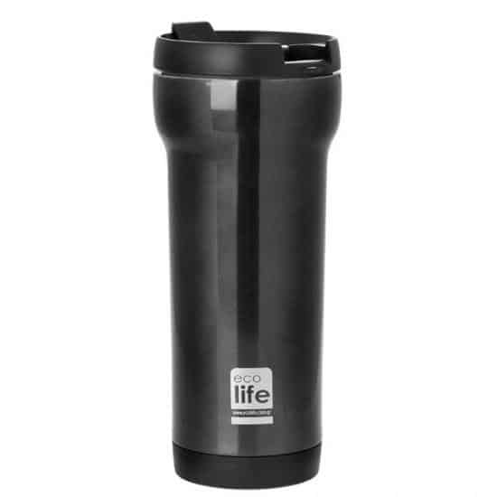 Ecolife Coffee Thermos Mug-Grey 420Ml