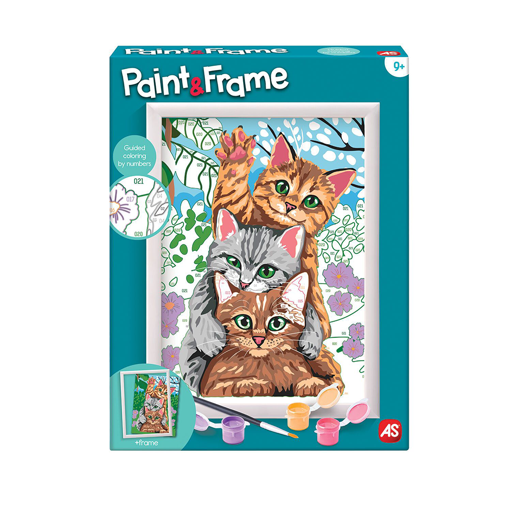 AS CompanyPaint & Frame Ζωγραφίζω Με Αριθμούς Funny Kittiespapell.gr