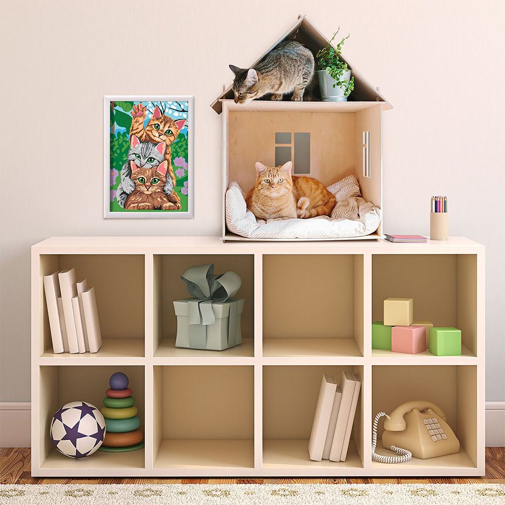 AS CompanyPaint & Frame Ζωγραφίζω Με Αριθμούς Funny Kittiespapell.gr