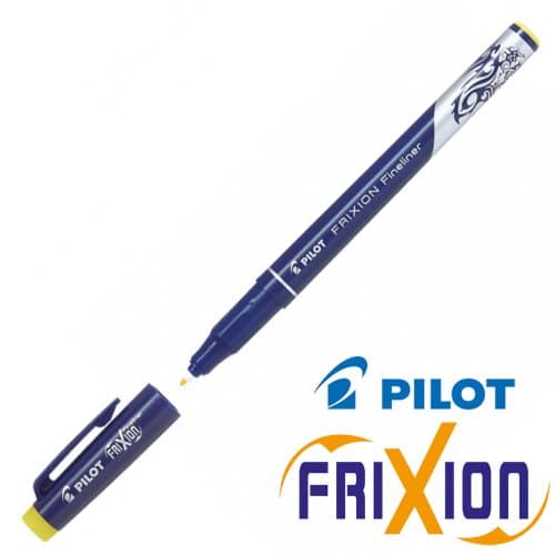 Pilot Μαρκαδορος Frixion Fineliner Κιτρινο